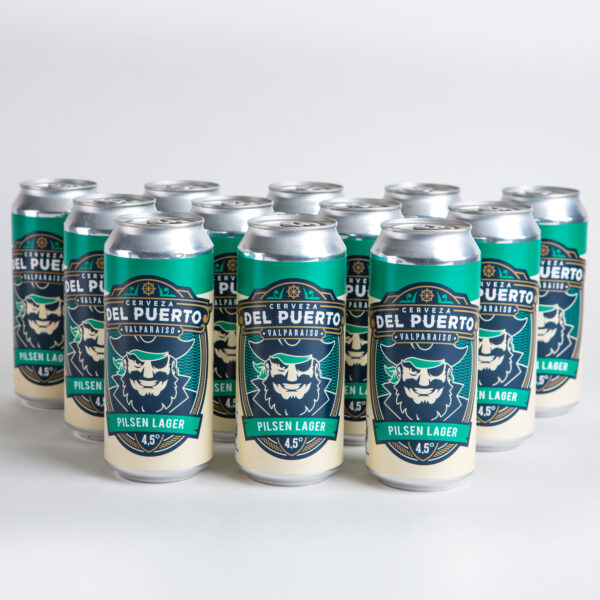 Del Puerto Pilsen Lager Lata 12 Unidades 473 cc