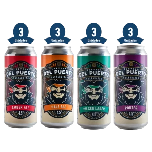 Del Puerto 12 Latas Mix Clasicas 473cc