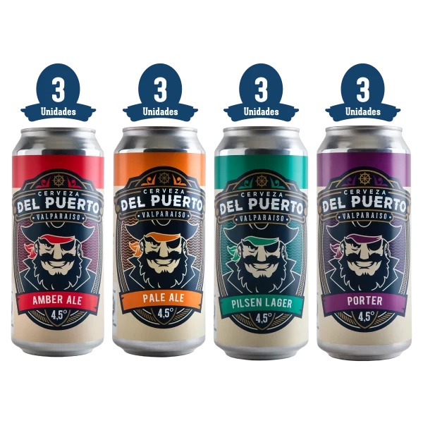 Del Puerto 12 Latas Mix Clasicas 473cc