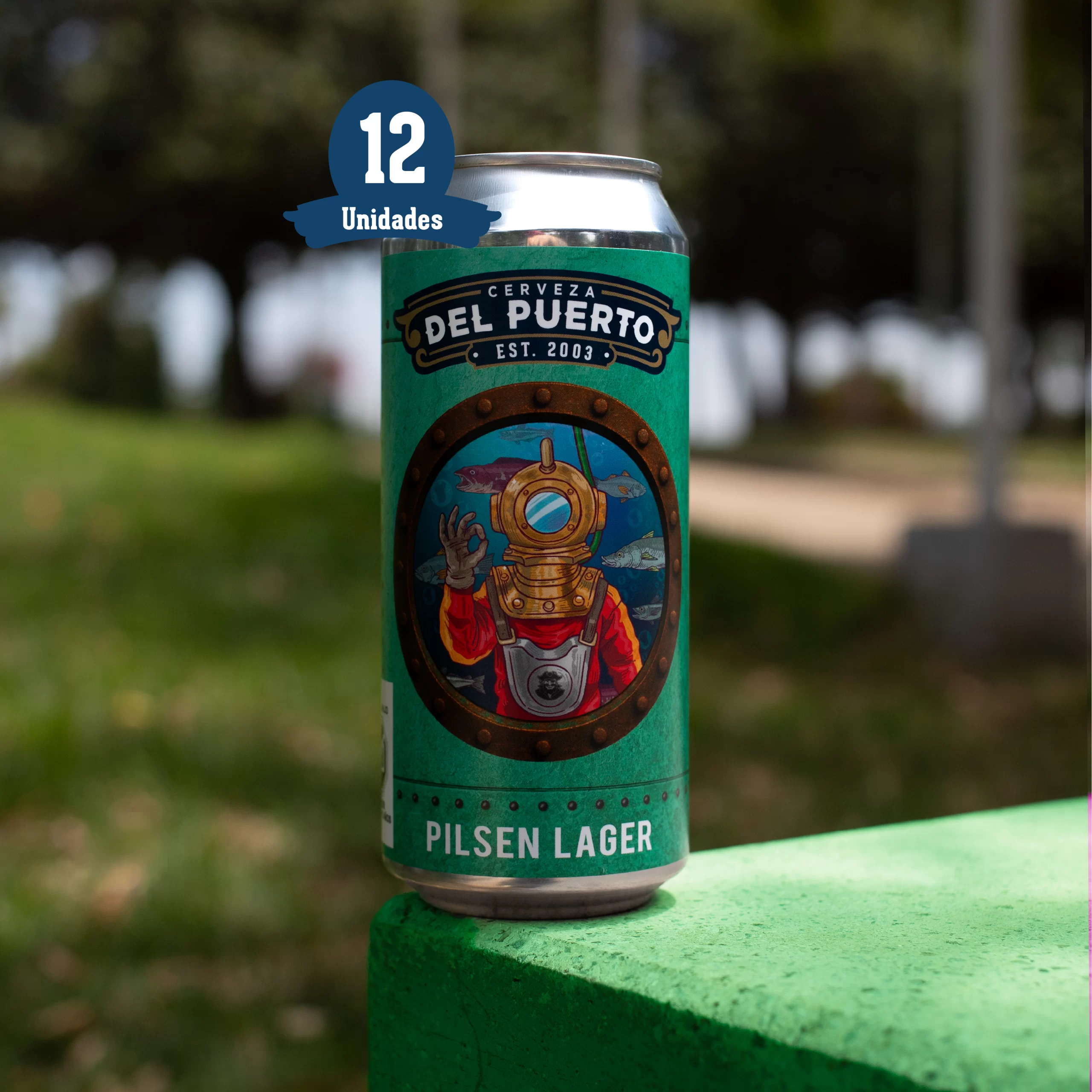 Del Puerto 12 Latas Pilsen Lager 473cc